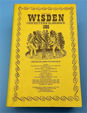 1985 Linen Cloth Wisden , great condition