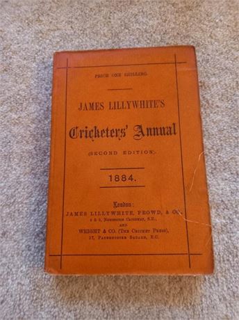 1884 James Lillywhite's Cricketers' Annual