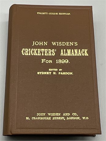 1899 Hardback Reprint - Numbered 354 of 500