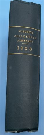 1908 Wisden Rebind with Covers