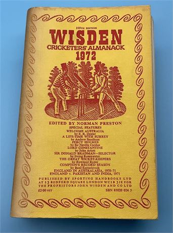 1972 Wisden Softback