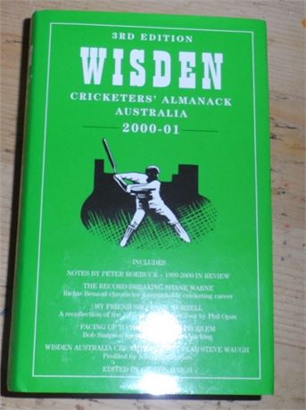 WISDEN AUSTRALIA - 2000-01 - 3rd Edition.