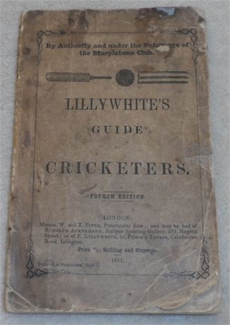 Guide : Lillywhite Guide for 1851 , 4th Edition (Smith 4/24)