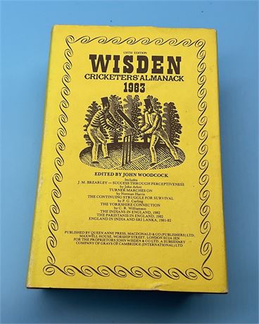 1983 Wisden - Hardback & Dust Jacket. VG