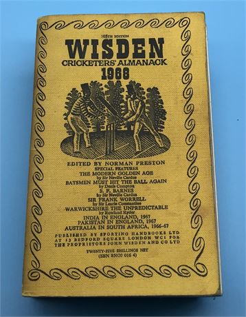 1968 Linen Cloth Wisden (Softback)