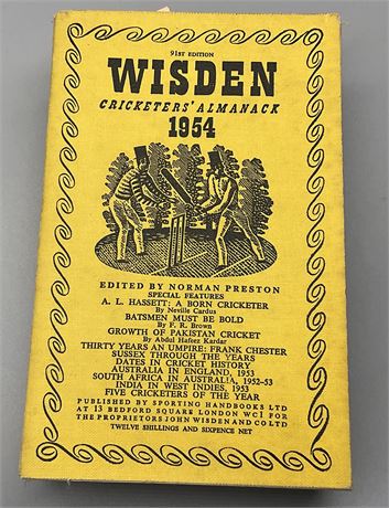 1954 Linen Cloth Wisden (Softback)
