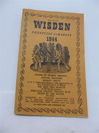 1944 Wisden Softback FINE condition
