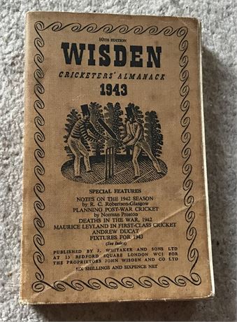 1943 Linen Cloth Wisden