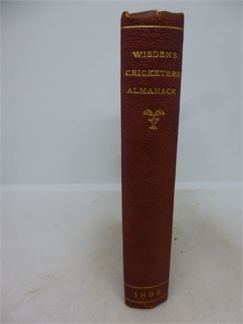 1896 Wisden Rebound WITHOUT  wrappers NEAR  VERY GOOD  condition