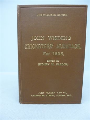 1895 Wisden Publisher's Rebind .VERY GOOD