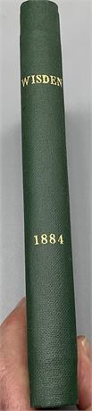 1884 Wisden - Rebound to Title Page - From Robin Marlar