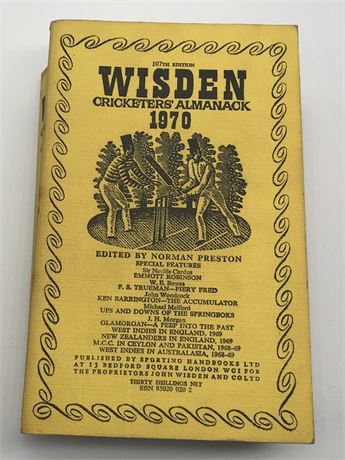 1970 Linen Cloth Wisden