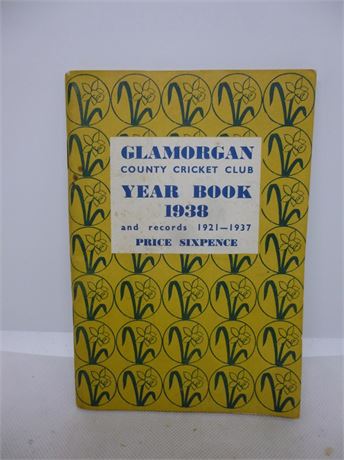 GLAMORGAN CCC YEAR BOOK 1938.VERY GOOD