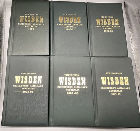 6/8 Limited Edition Australian Wisdens - Some Low Numbers
