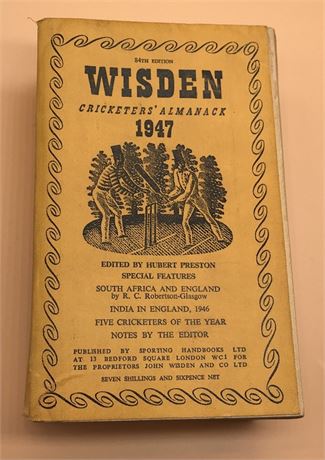 1947 Original Linen Wisden.