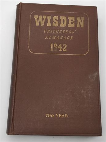 1942 Wisden - Original Hardback