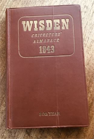 Wisden 1943 Hardback (with FREE Index 64 to 43)