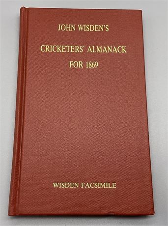 Facsimile Wisden - 1869 (3rd Reprint by Wisden) Unnumbered