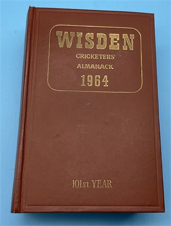 Cricket Gift for 60th Birthday - 1964 Wisden Hardback