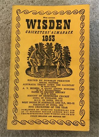 1953 Linen Cloth Wisden - Very Good