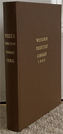 1885 Wisden Almanack Rebound Without Covers