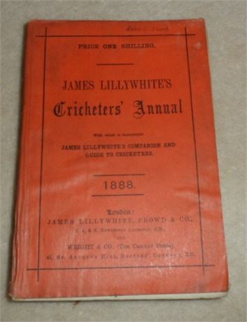 Lillywhite Annual for 1888