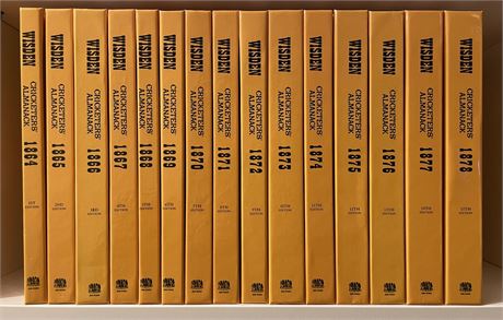 1864—1878 Wisden facsimiles (15 volumes)