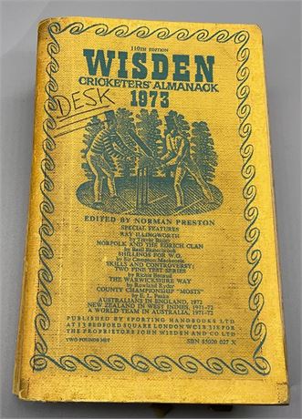 1973 Linen Cloth Wisden (Softback)