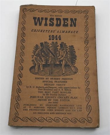 1944 Original Linen Wisden.