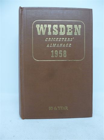 1958 Wisden Hardback VERY GOOD PLUS Condition