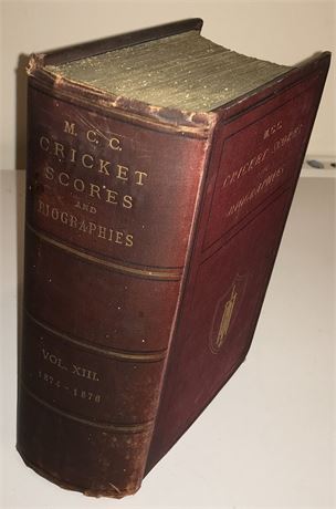 MCC Cricket Scores & Biographies - Vol 13
