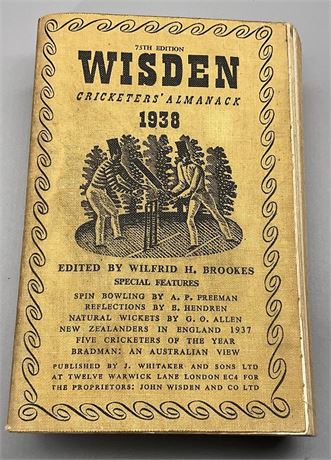 1938 Linen Wisden, 1st Linen.