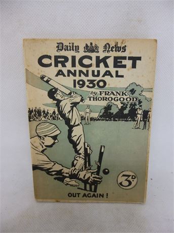 THE DAILY NEWS CRICKET ANNUAL 1930. VERY GOOD