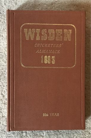 1883 Wisden - Rebind with Covers.