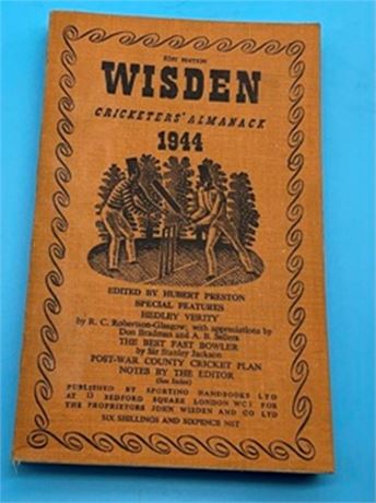 1944 Linen Cloth Wisden