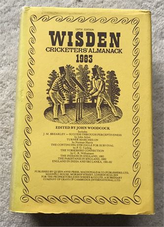 1983 Wisden Hardback & DJ