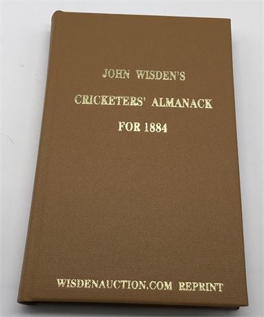 New: Facsimile Wisden for 1884 - Numbered