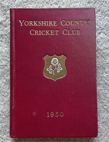 Yorkshire County Cricket Club - 1950 - Handbook - Bad Hinge