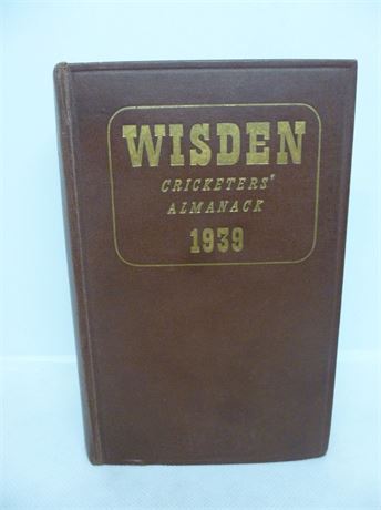 1939 Wisden H/b FINE condition