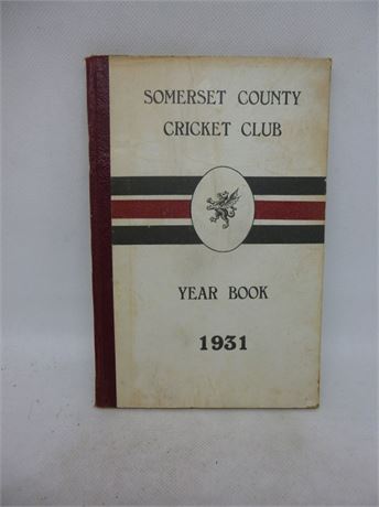 SOMERSET CCC YEAR BOOK 1931.VERY GOOD