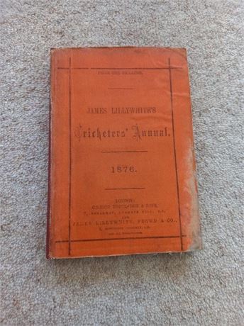 1876 James Lillywhite's Cricketers' Annual
