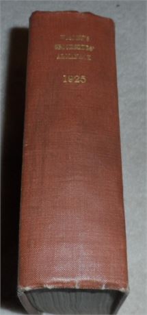 1925 Wisden Rebind without Covers