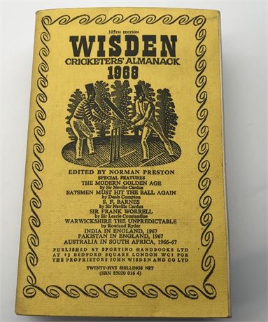1968 Linen Cloth Wisden (Softback)