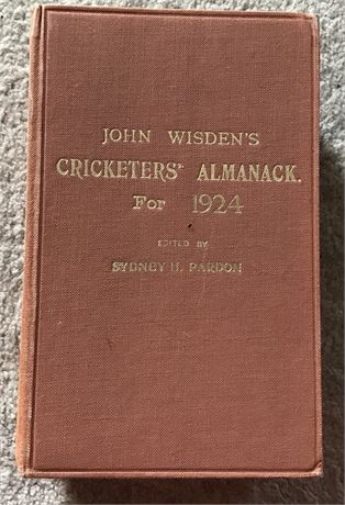 1924 Wisden Rebind, Bound with Covers