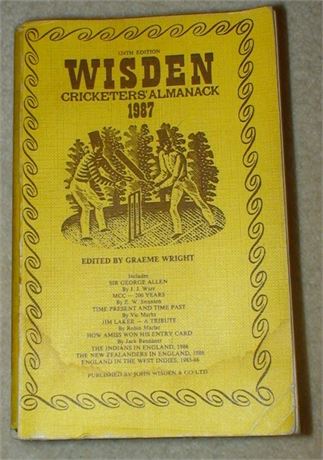 1987 Linen Cloth Wisden - Reference Only
