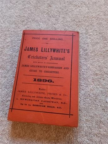 1896 James Lillywhite's Cricketers' Annual