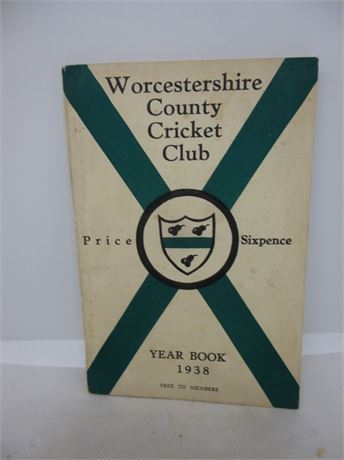 WORCESTERSHIRE CCC YEAR BOOK 1938.VERY GOOD