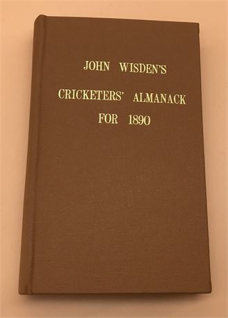1890 Wisden Rebound in Willows Type Boards no covs/ads