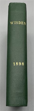 1898 Wisden - Rebound with Covers - From Robin Marlar