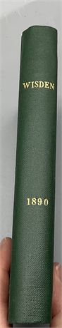 1890 Wisden - Rebound to Title Page - From Robin Marlar